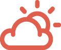 Sun and Cloud weather icon