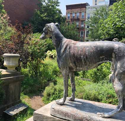 Dog statue